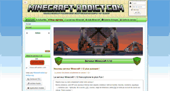 Desktop Screenshot of minecraft-addict.com